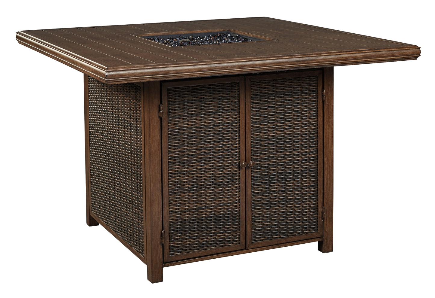 Paradise Trail Square Bar Table w/Fire Pit