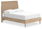 Cielden Full Panel Bed with Mirrored Dresser