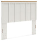 Linnocreek Queen Panel Headboard with Mirrored Dresser