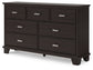 Covetown Twin Panel Bed with Dresser and 2 Nightstands