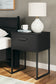 Socalle Queen Panel Platform Bed with 2 Nightstands