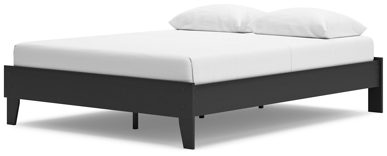 Socalle Queen Platform Bed with Dresser and 2 Nightstands