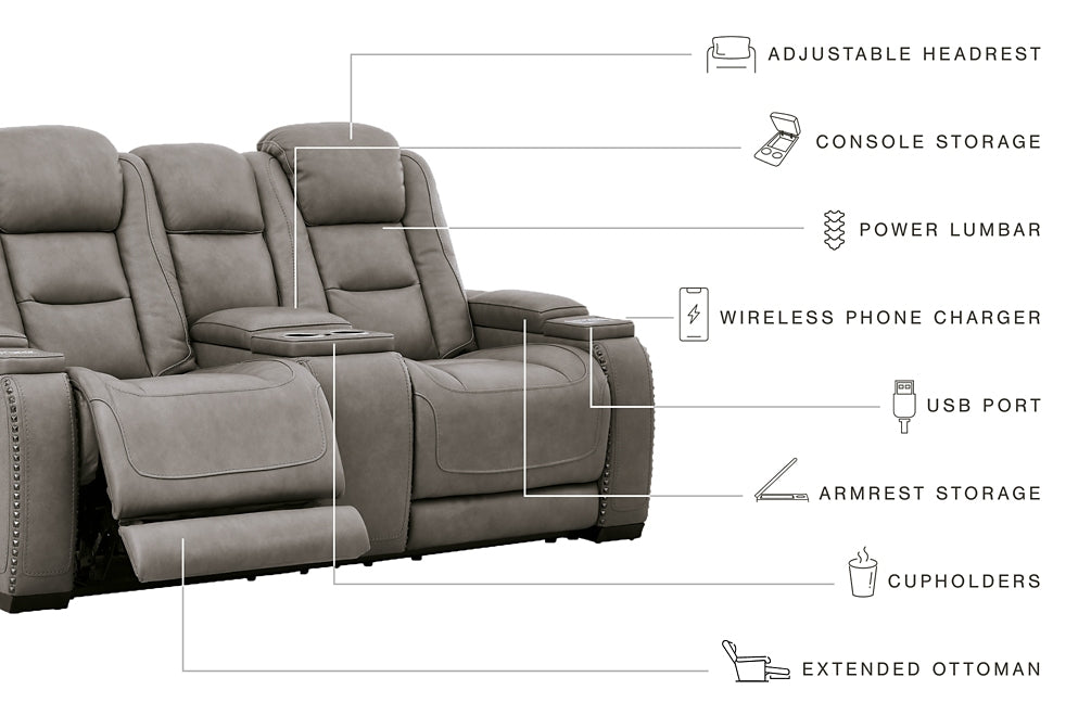 The Man-Den Sofa, Loveseat and Recliner