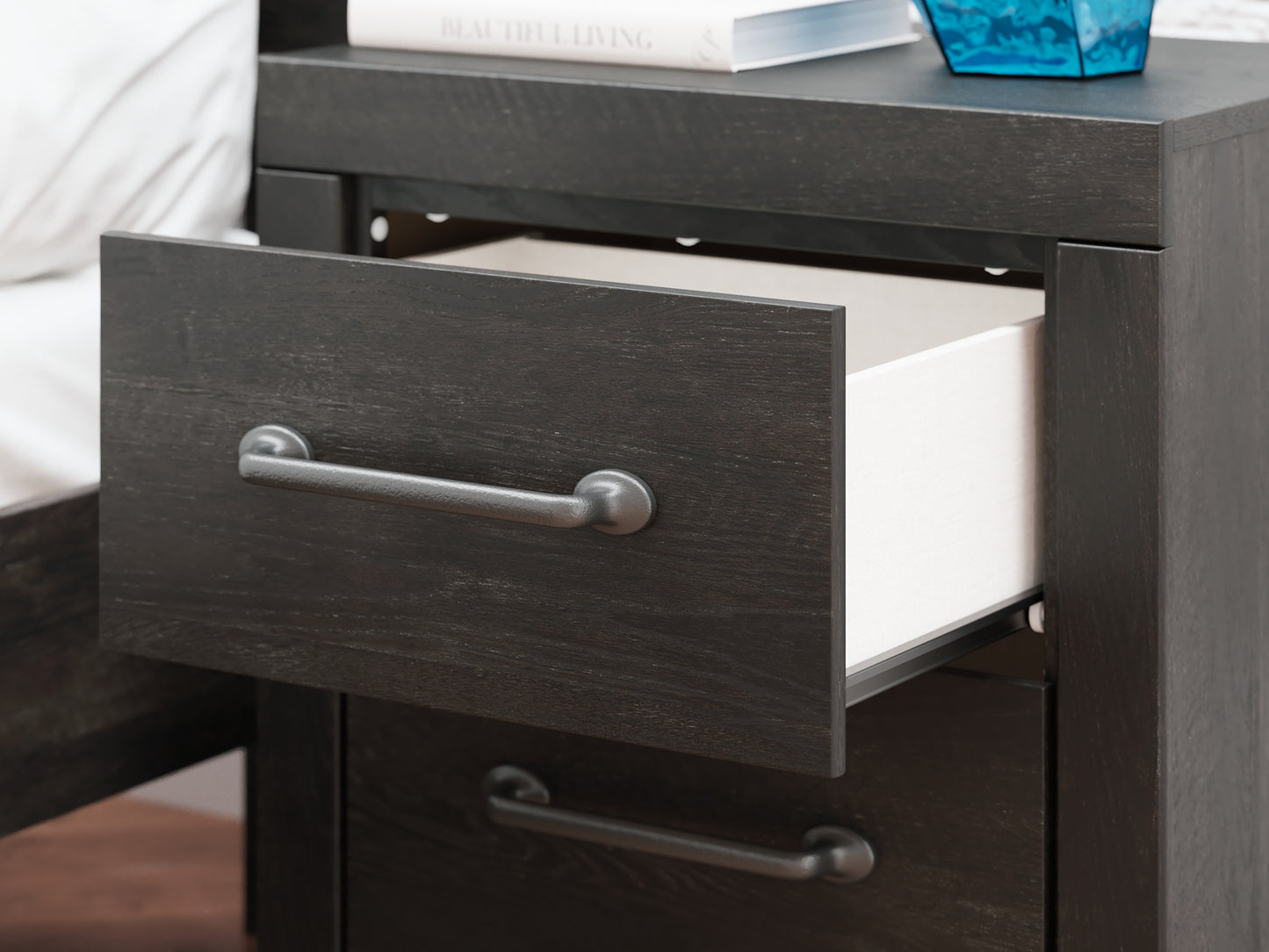 Hollivern Two Drawer Night Stand