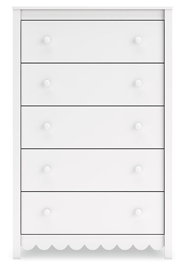 Hallityn Twin Panel Platform Bed with Dresser and Chest