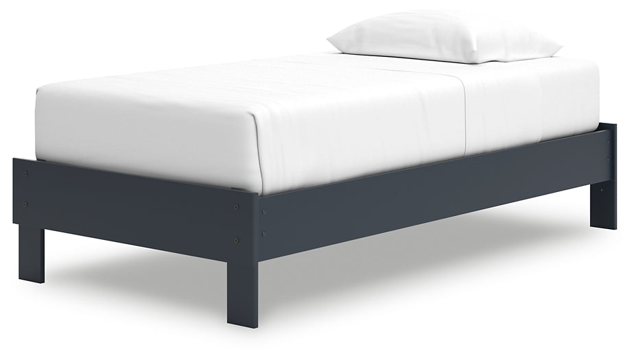 Simmenfort Twin Platform Bed with Dresser, Chest and Nightstand