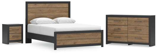 Vertani Queen Panel Bed with Dresser and Nightstand