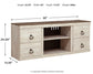 Willowton LG TV Stand w/Fireplace Option