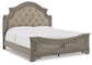 Lodenbay California King Panel Bed with Mirrored Dresser, Chest and 2 Nightstands